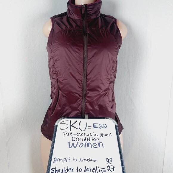Lululemon Women's Pep Red Layer Up Sleeveless Thermal Puffer Vest Size 6 - Picture 15 of 15
